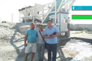 Aimix Мобильный бетонный завод 40 в Узбекистане